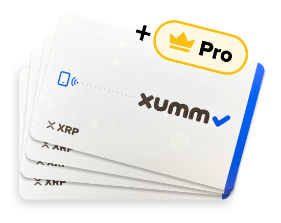 4 XUMM Tangem Cards + Pro